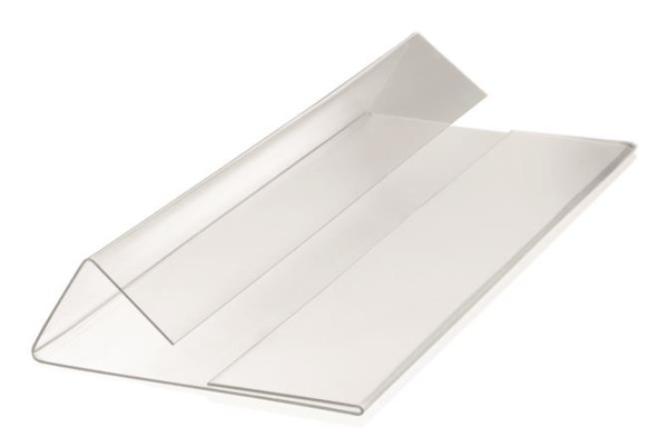 Logistické vrecko, skladacie, 1/2 A5, hotizontálne, DURABLE "HARD COVER", priehľadné 3