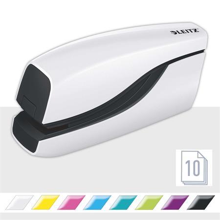 Zošívačka, elektrická, No.10, 10 listov, LEITZ "Wow", biela 2