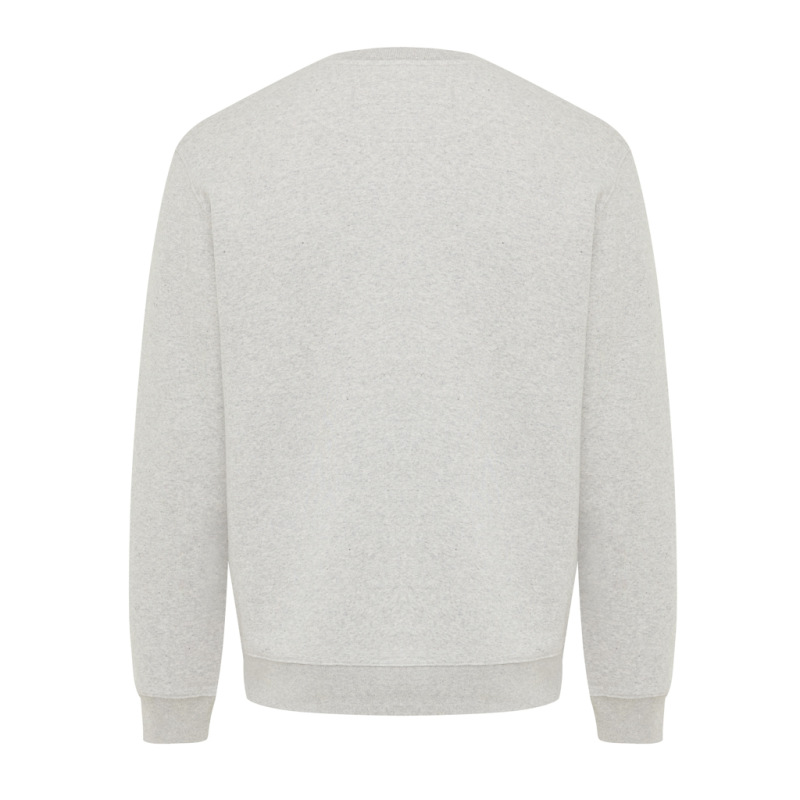 IQONIQ Toria Unisex mikina s okrúhl. výstrihom z rec. bavlny light heather grey 4XL 2