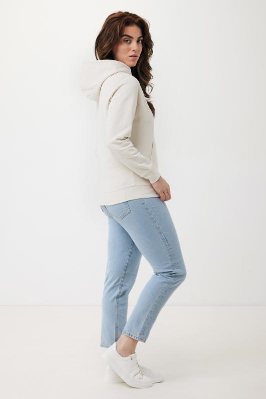 Ľahká mikina s kapucňou IQONIQ Rila z recykl. bavlny ivory white XXXL 6