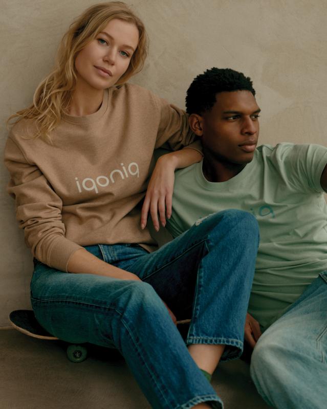 Nefarbená mikina IQONIQ Denali z recykl. bavlny heather brown XXXL 12
