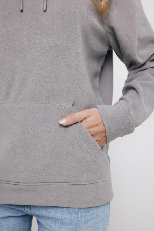 Micro fleece mikina IQONIQ Trivor z recykl. polyesteru storm grey S 14