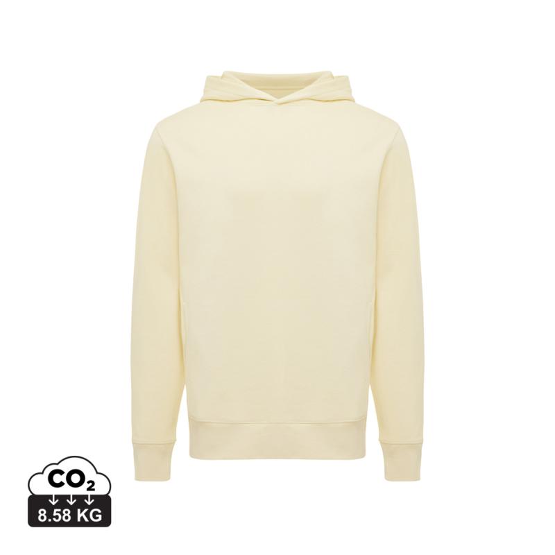 Mikina s bočnými vreckami IQONIQ Yengo z rec. bavlny cream yellow XS
