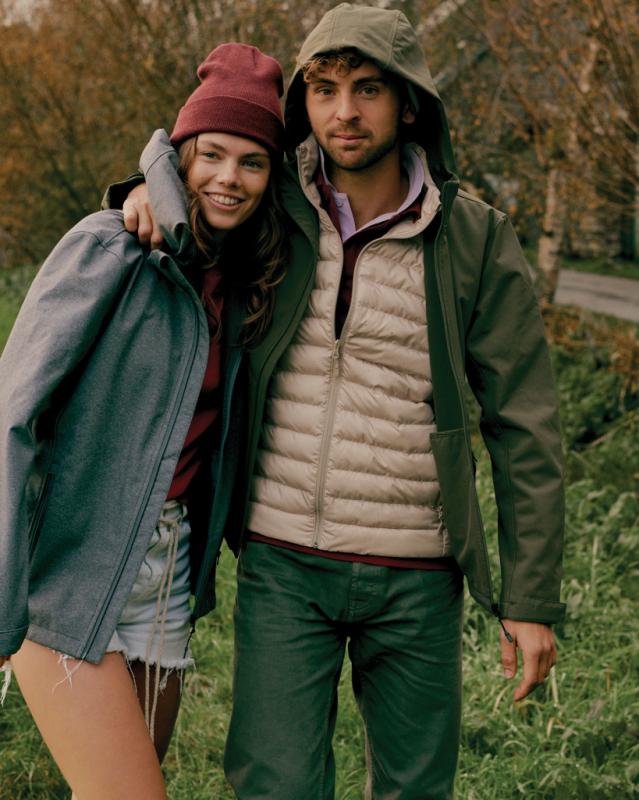 Pánska soft shell bunda IQONIQ Makalu z recykl. polyesteru khaki L 20