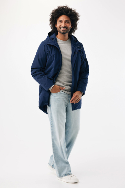 IQONIQ Thelon parka z recyklovaného polyesteru námornícka modrá 5XL 9