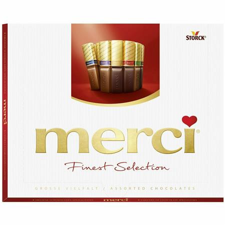 MERCI Dezert, 250 g, "Merci", výber mliečnej a horkej čokolády 1