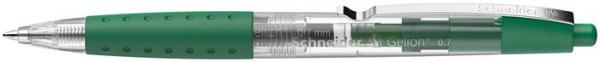 Gélové pero, 0,4 mm, stláčací mechanizmus, SCHNEIDER "Gelion 1", zelené 1