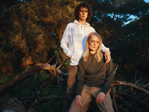 Mikina s kapucňou IQONIQ Jasper z recykl. bavlny recycled white XXS 18