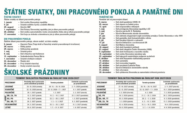 Stolový kalendár Pracovný riadkový 2027 2
