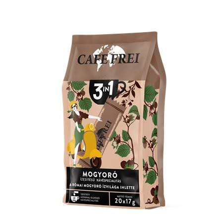 Instantná káva, 20×17 g, CAFE FREI "Rímsky lieskový orech 3 v 1"