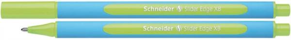 Guľôčkové pero, 0,7 mm, s vrchnákom, SCHNEIDER "Slider Edge XB", svetlozelené 1
