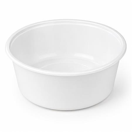 . Plastový tanier na polievku, uzatvárateľný viečkom, 500 ml, 50 ks, biely 1