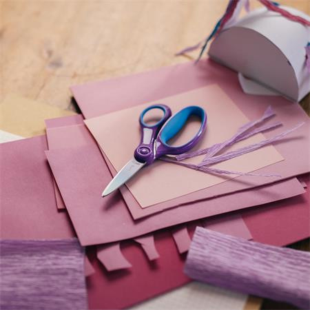 Nožnice, školské 15 cm, FISKARS, ombre fialové 6