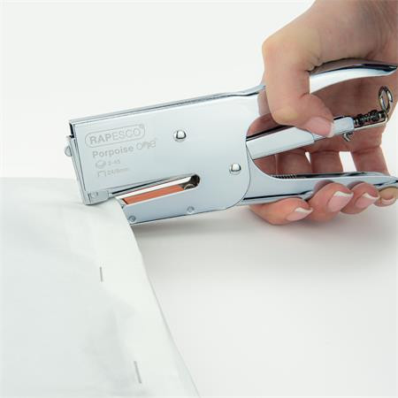 Zošívačka, ručná, 24/8, 45 listov, kov, RAPESCO "Porpoise ONE", chróm 6