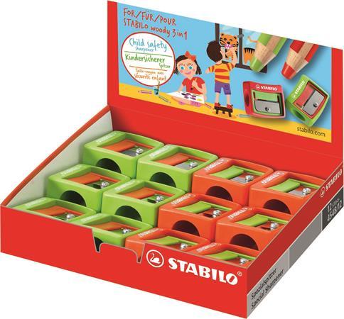 Strúhadlo, jednodierové, k ceruzkám "Woody", STABILO 4