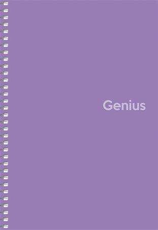 Špirálový zošit, štvorčekový, A5, 80 listov, PP obal, SHKOLYARYK "Genius", mix 4