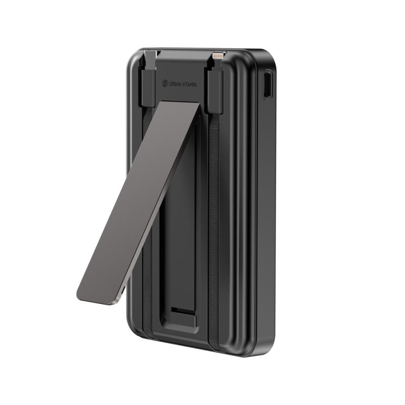 Magnetická powerbanka Urban Vitamín Delano 5v1 10000mAh 20W čierna 10