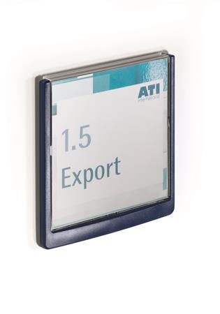 Informačná tabuľka, 149x148,5 mm, DURABLE "CLICK SIGN", modrá 1