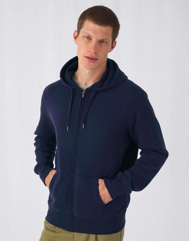 Mikina na zips s kapucňou KING 1