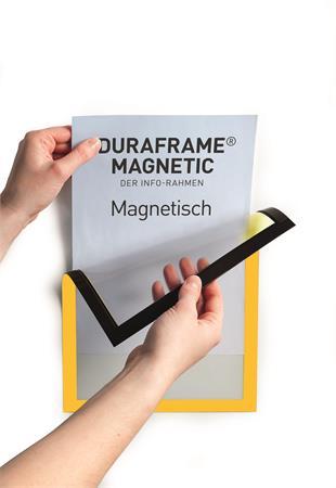 Informačný rám, A4, magnetický, DURABLE "DURAFRAME® MAGNETIC", žltá 2