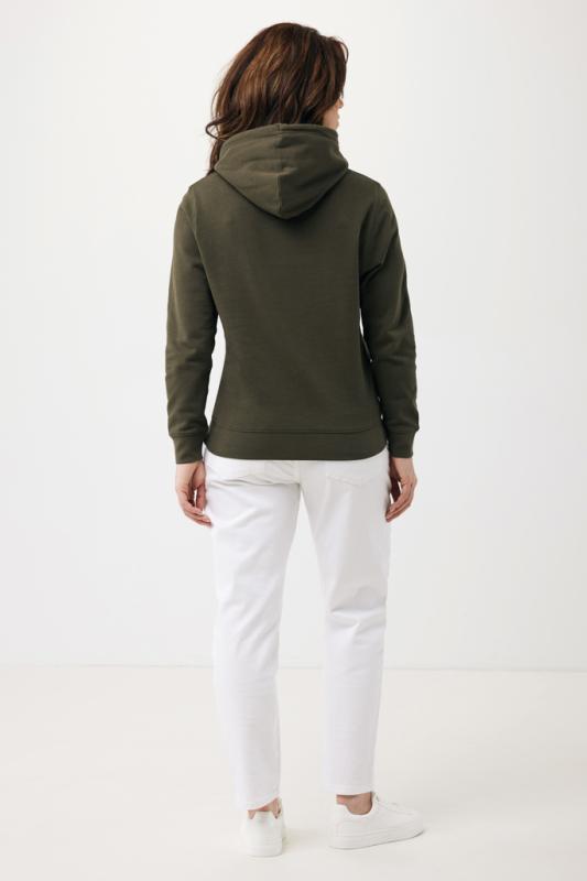 Ľahká mikina s kapucňou IQONIQ Rila z recykl. bavlny khaki XS 7
