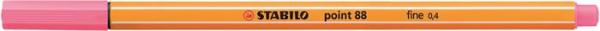Liner, 0,4 mm, STABILO "Point 88", svetlá ružová 1