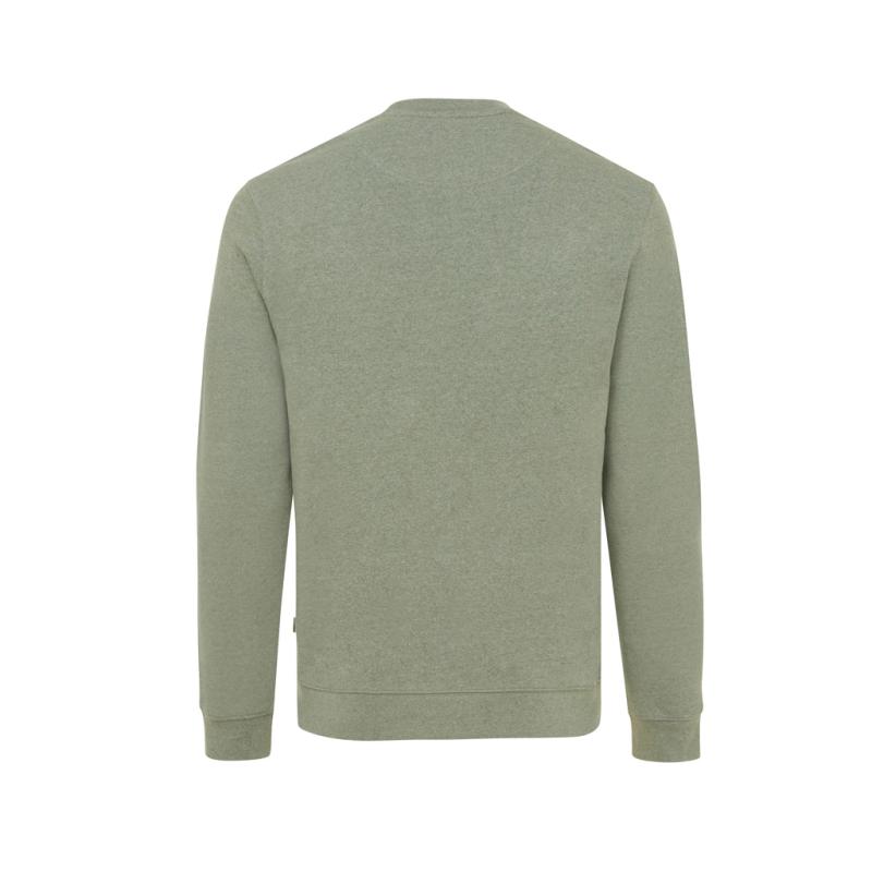 Nefarbená mikina IQONIQ Denali z recykl. bavlny heather green S 2