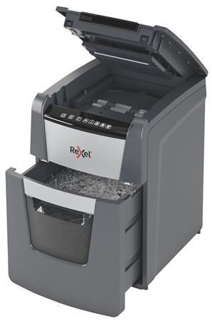 Skartovací stroj, mikrokonfety, 100 listov, REXEL "Optimum AutoFeed+ 100M" 3
