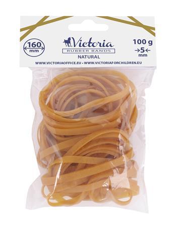 Gumičky, 160x5 mm, VICTORIA, 100 g, prírodná 1