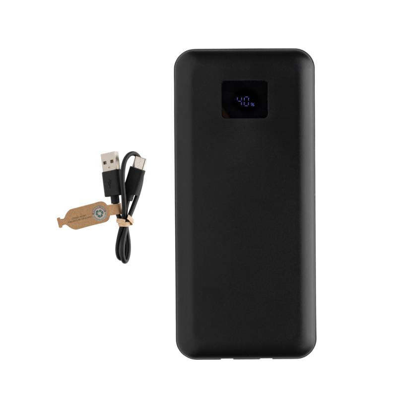 Powerbanka na notebook 20000mAh 65W Gridley z RCS plastu čierna 4
