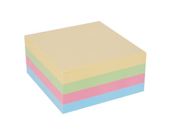 Samolepiaci bloček, 75x75 mm, 400 listov, VICTORIA, pastelová 3