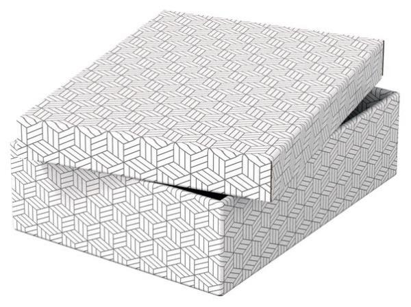 Úložný a darčekový box, ESSELTE "Home", biela 2