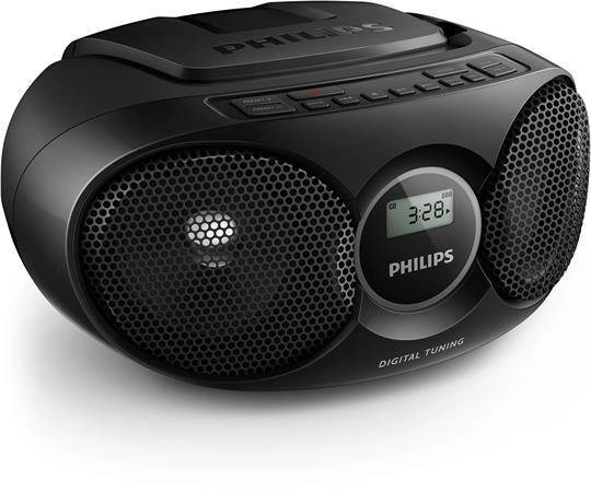 Rádio, s CD prehrávačom, PHILIPS "AZ215", čierne 2