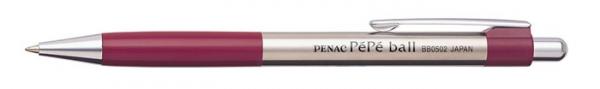 Guľôčkové pero, 0,7 mm, PENAC "PéPé", červené 1