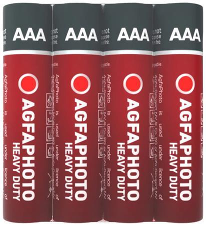 Batéria, AAA, 4 ks, (zinko-uhlíková), zmršťovacia fólia, AGFAPHOTO "Heavy Duty" 1