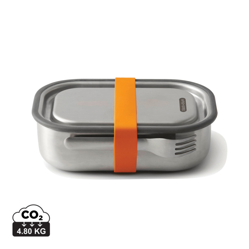Veľká nerezová krabička na jedlo Black+Blum oranžová