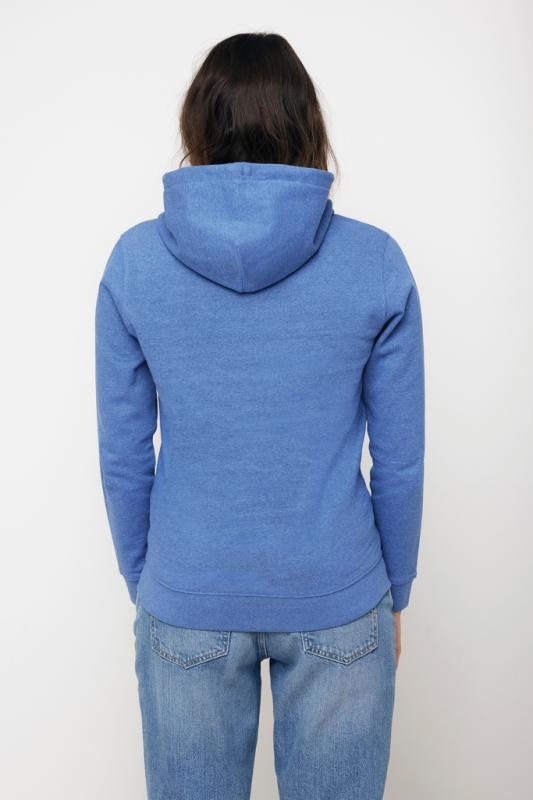 Nefarbená mikina s kapucňou IQONIQ Torres z recykl. bavlny heather blue M 10