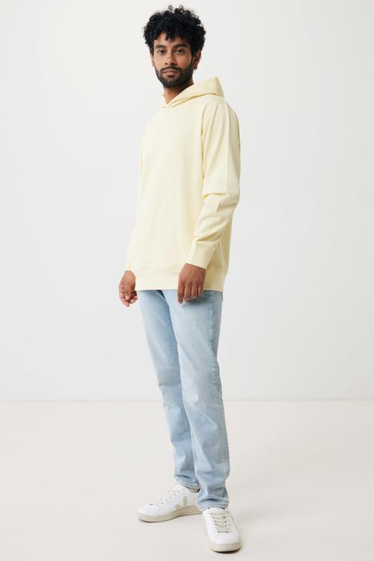 Mikina s bočnými vreckami IQONIQ Yengo z rec. bavlny cream yellow XXL 9