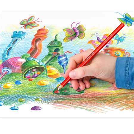 Farebné ceruzky, trojhranný tvar, STAEDTLER "Ergo Soft", 12 rôznych farieb 2