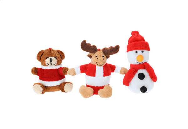 Velin vianočný plyšový prívesok na kľúče, sob 1