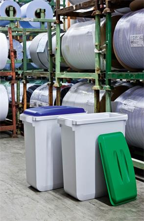 Poklop pre 60 l odpadkový kôš, plast, DURABLE "Durabin®", žltý 6