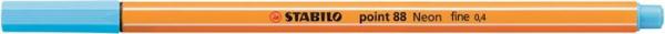 Liner, 0,4 mm, STABILO "Point 88", neónový modrý 1