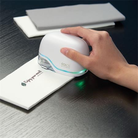 Elektronická pečiatka, farebná, COLOP "E-mark", biela 3