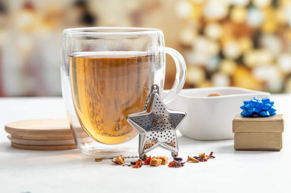 Suodatee vianočné čajítko, hviezda 9