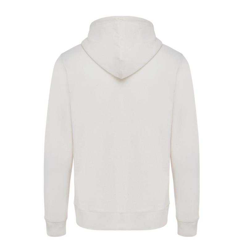 Mikina na zips s kapucňou IQONIQ Abisko z recykl. bavlny natural raw 4XL 2