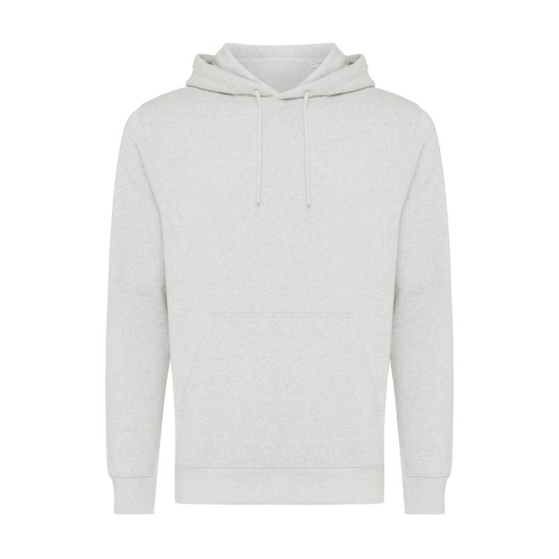 Ľahká mikina s kapucňou IQONIQ Rila z recykl. bavlny light heather grey XXS