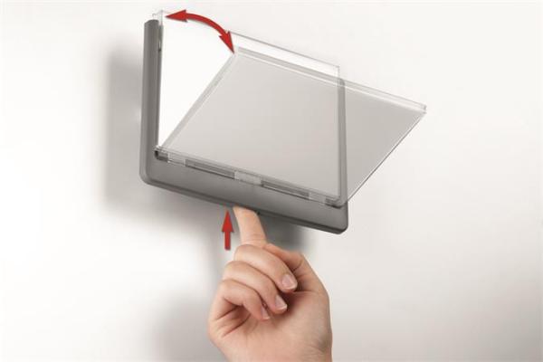 Informačná tabuľka, 149x148,5 mm, DURABLE "CLICK SIGN", modrá 5