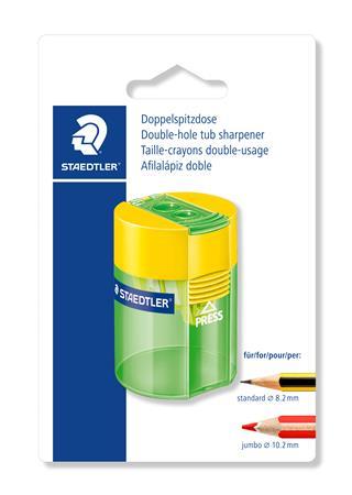 Strúhadlo, dvojdierové, STAEDTLER, mix farieb 4