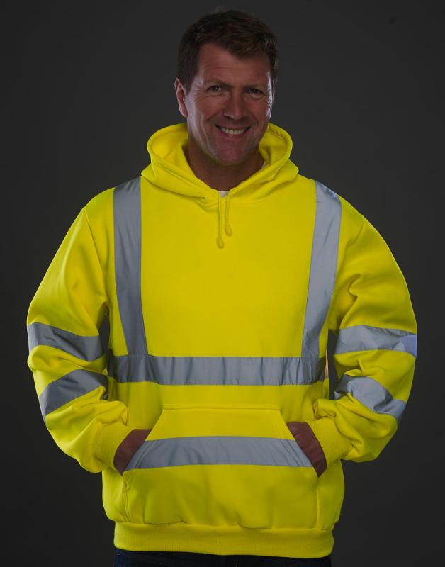 Fluo mikina s kapucňou 2