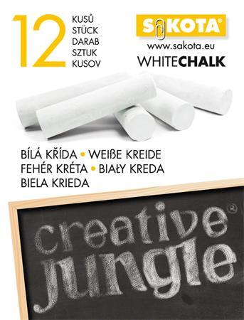 Krieda na tabuľu, okrúhla, SAKOTA, biela